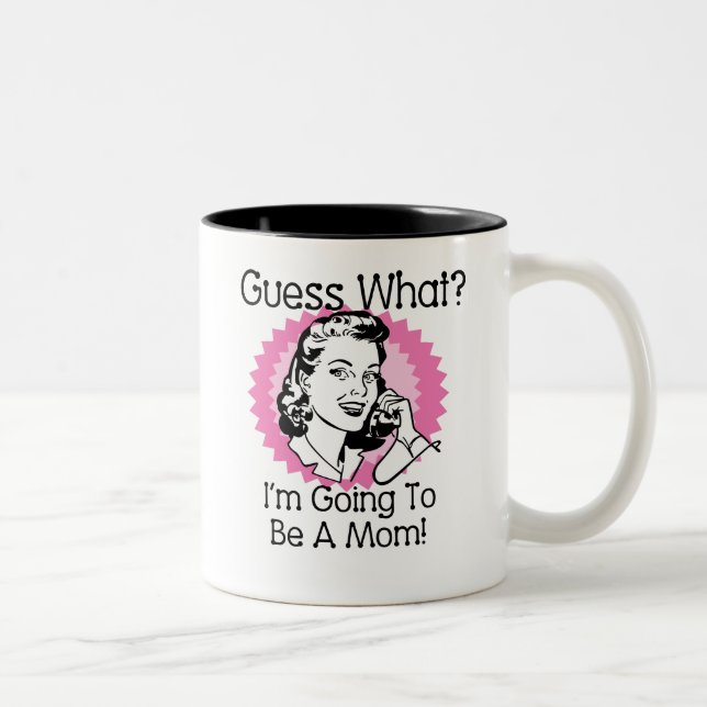 Going To Be a Mum Pink Two-Tone Coffee Mug (Right)