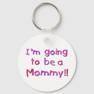 Going to be a Mummy - Pink and Purple Key Ring