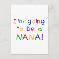 Going to be a Nana - Primary Colours Tshirts