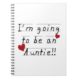 Going To Be An Auntie Kid Print Tshirts and Gifts Notebook