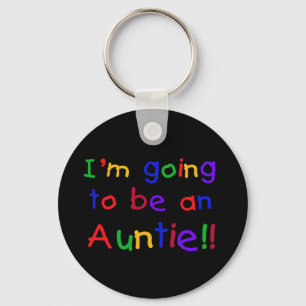 Going to be an Auntie Primary Colours Key Ring
