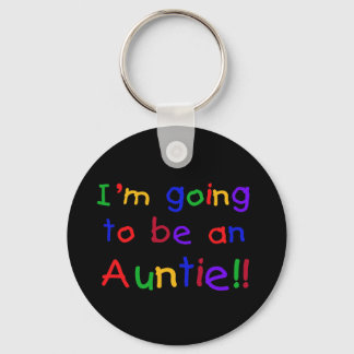 Going to be an Auntie Primary Colours Key Ring