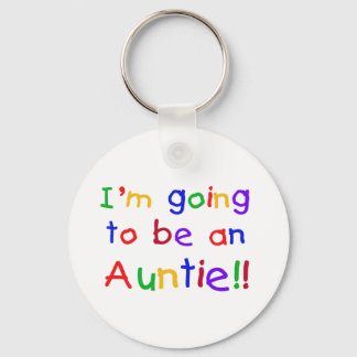 Going to be an Auntie Primary Colours Key Ring