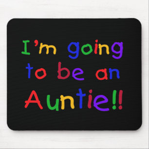 Going to be an Auntie Primary Colours Mouse Mat