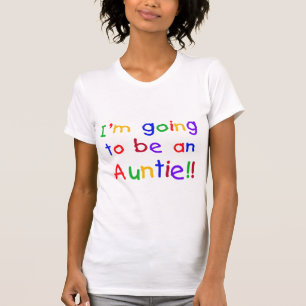 Going to be an Auntie Primary Colours T-Shirt