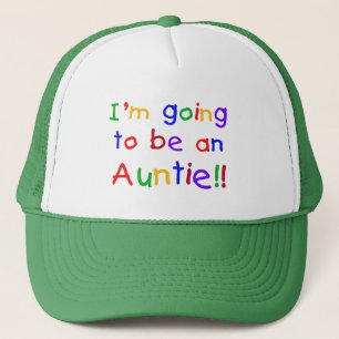 Going to be an Auntie Primary Colours Trucker Hat