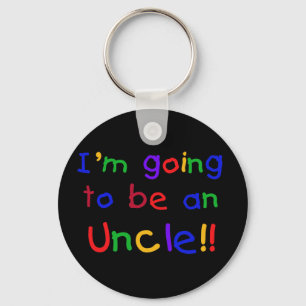 Going to be an Uncle Primary Colours Text Key Ring