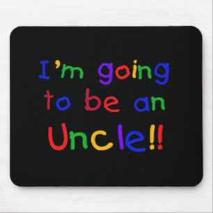 Going to be an Uncle Primary Colours Text Mouse Mat