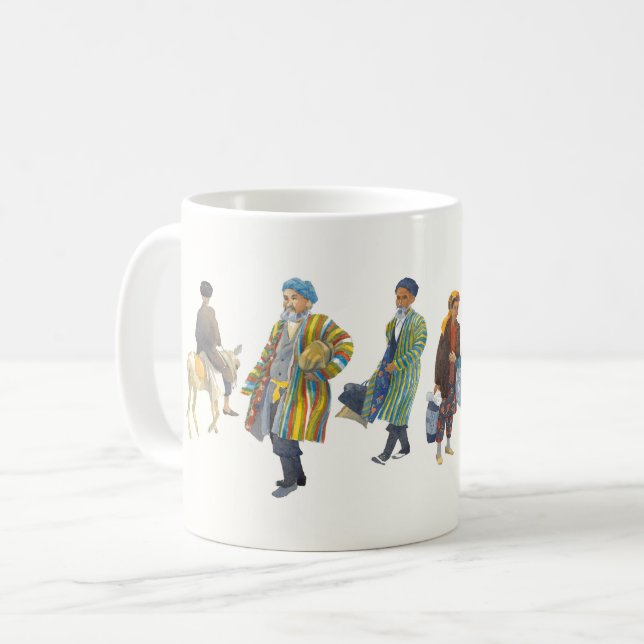 Going to Market - Central Asia Coffee Mug (Front Left)