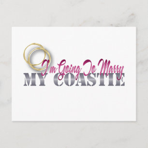 Going To Marry My Coastie Postcard