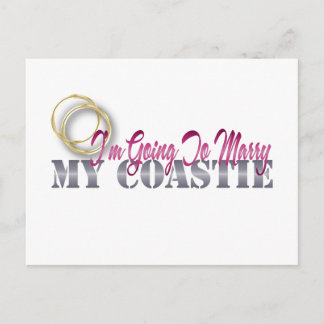 Going To Marry My Coastie Postcard