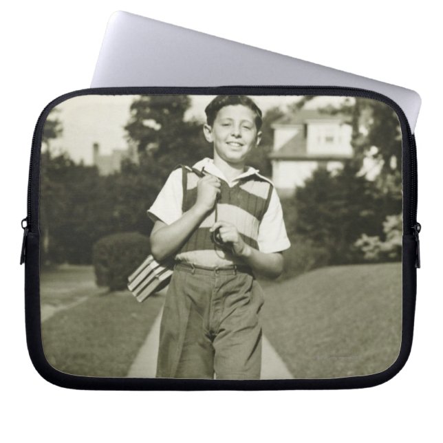 Going to School Laptop Sleeve (Front)