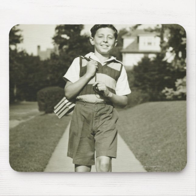 Going to School Mouse Mat (Front)