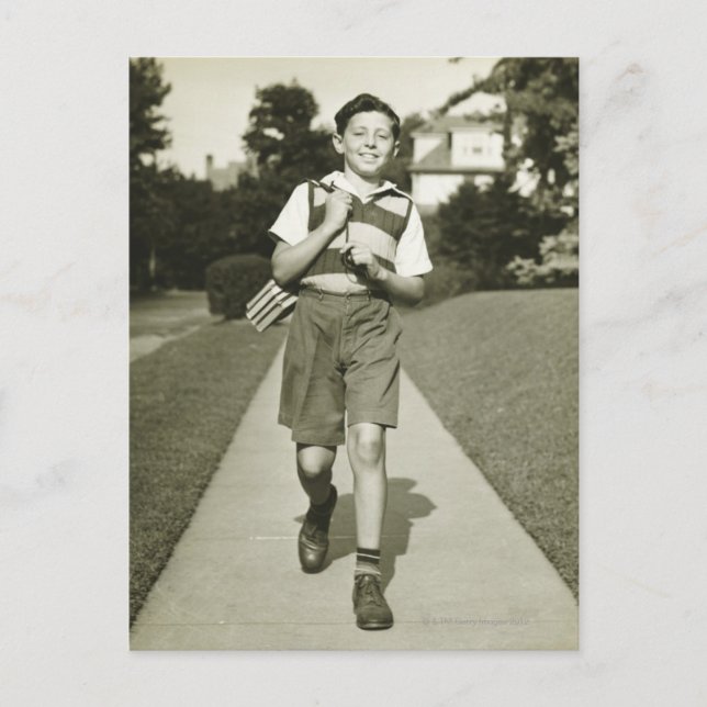 Going to School Postcard (Front)