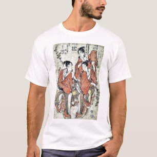 Going to see a sumo match by Katsushika,Hokusai T-Shirt