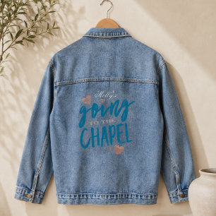 Going to the Chapel - Custom Wedding Party Design Denim Jacket
