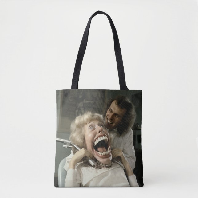 Going to the DENTIST tote bag.  Bag (Front)
