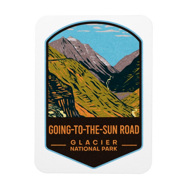 Going-To-The-Sun Road Glacier National Park Magnet (Vertical)