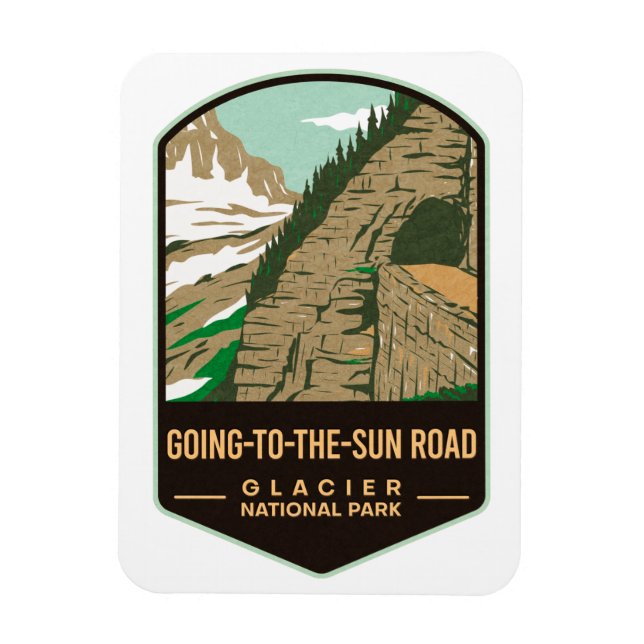 Going-To-The-Sun Road Glacier National Park Magnet (Vertical)