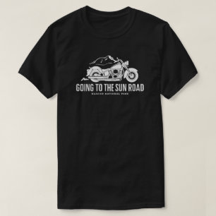 Going To The Sun Road Montana Motorcycle T-Shirt