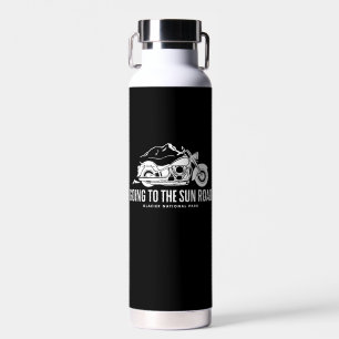 Going To The Sun Road Montana Motorcycle Water Bottle