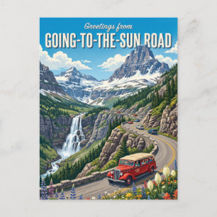 Going-to-the-Sun Road Montana Postcard