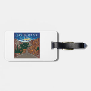 Going To The Sun Road Montana Vista Luggage Tag