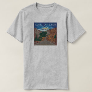 Going To The Sun Road Montana Vista T-Shirt
