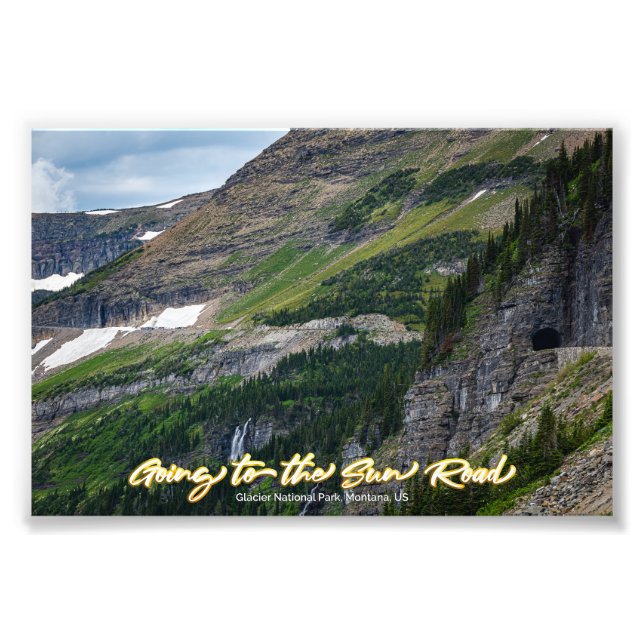 Going to the Sun Road Photo Print (Front)