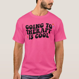 Going To Therapy Is Cool Retro Mental Health Matte T-Shirt