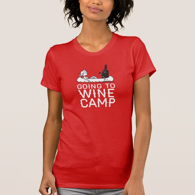 Going to Wine Camp - Canoe T-Shirt (Front)