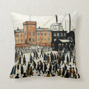 Going To Work L.S Lowry Cushion