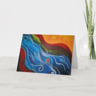 going with the flow card