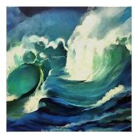 Going With The Flow Crashing Ocean Waves Art