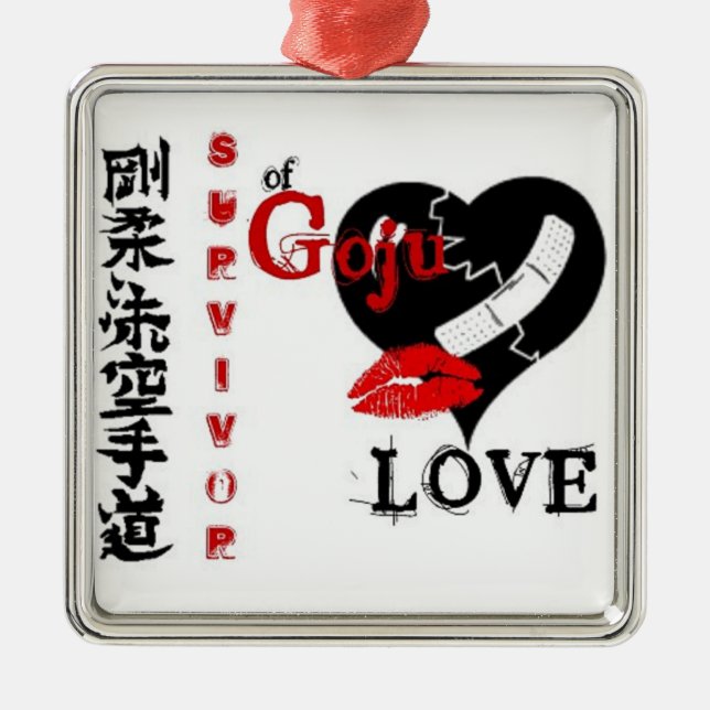 Goju Love Metal Tree Decoration (Front)
