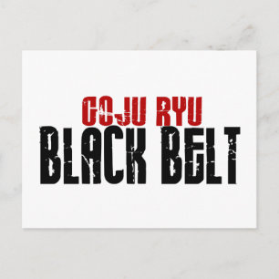 Goju Ryu Black Belt Postcard