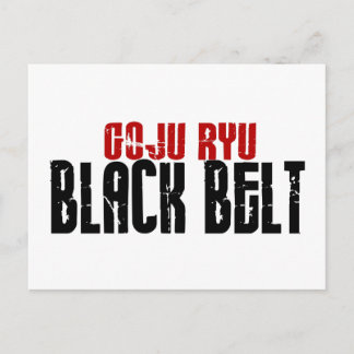 Goju Ryu Black Belt Postcard