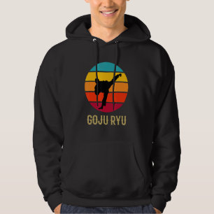Goju Ryu Karate Hand Vintage Sunset Martial Arts Hoodie