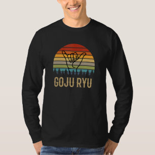 Goju Ryu Karate Hand Vintage Sunset Martial Arts T-Shirt