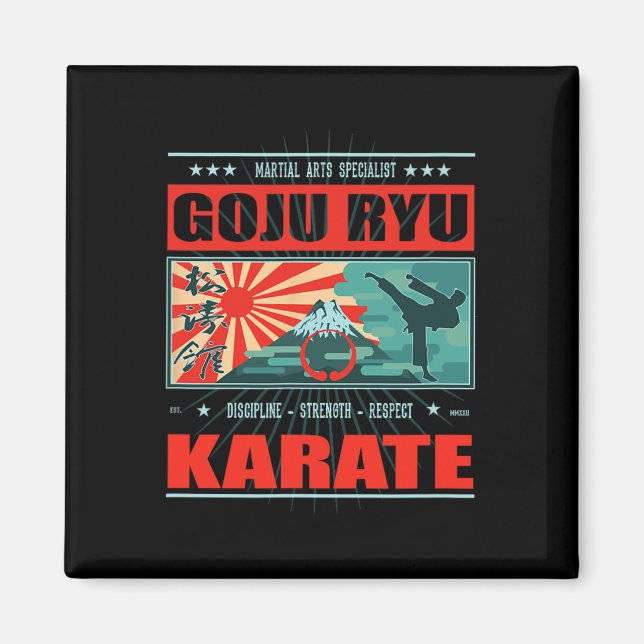 Goju Ryu Karate Kanji  Magnet (Front)