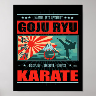Goju Ryu Karate Kanji Poster