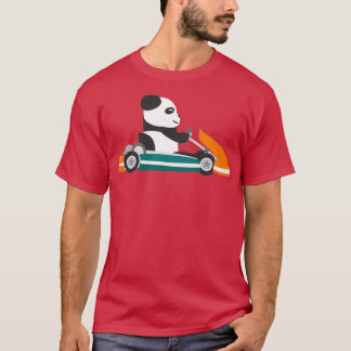 Gokart panda racing car panda bear T-Shirt