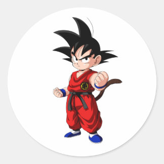 Goku  classic round sticker