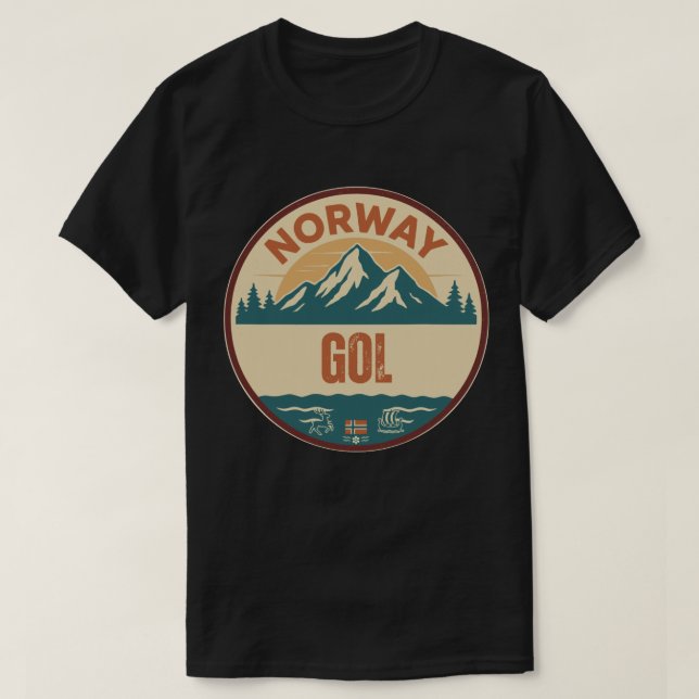 Gol, Norge Norway T-Shirt (Design Front)