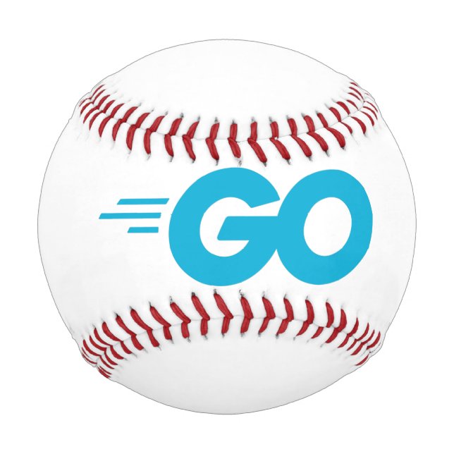 Golang Logo (Go Programming Language) Baseball (Front)