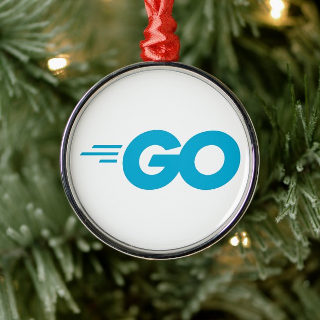 Golang Logo (Go Programming Language) Metal Tree Decoration (Tree)