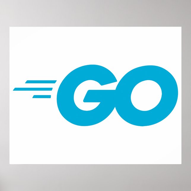 Golang Logo (Go Programming Language) Poster (Front)