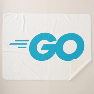 Golang Logo (Go Programming Language) Sherpa Blanket