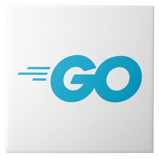 Golang Logo (Go Programming Language) Tile (Front)