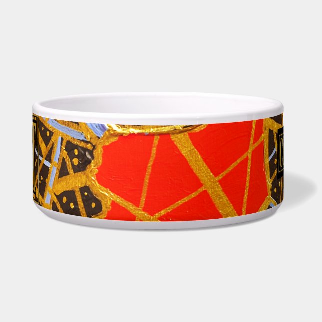  GOLD 11L25 - Ceramic Pet Bowl - GGAST (Front)